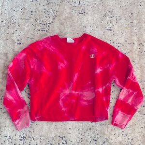 Champion Reverse Weave, hand dyed & cropped, M